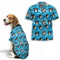 thumbnail image 1 of Australian Shepherd Hawaiian Shirt, Cute Aussie Dog Pattern Button Down Shirt for Adults or Dogs, Cuban Collar, Short Sleeve Polyester Summer Shirt, 1 of 8