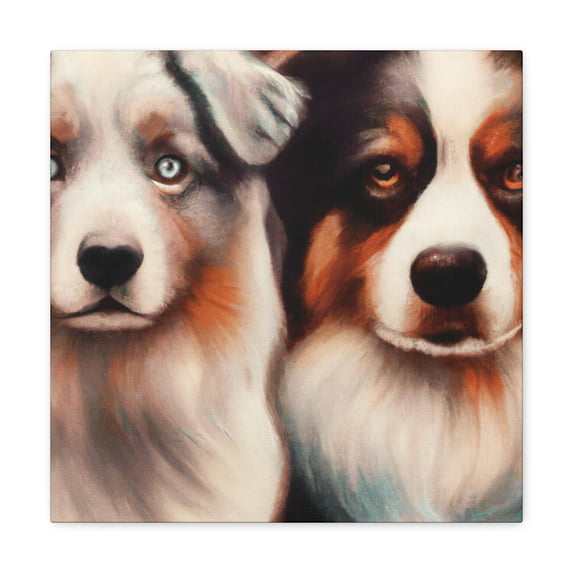 "Australian Shepherd Illumination" - Canvas