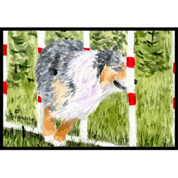 Australian Shepherd Indoor Outdoor Mat - 18 x 27 in.