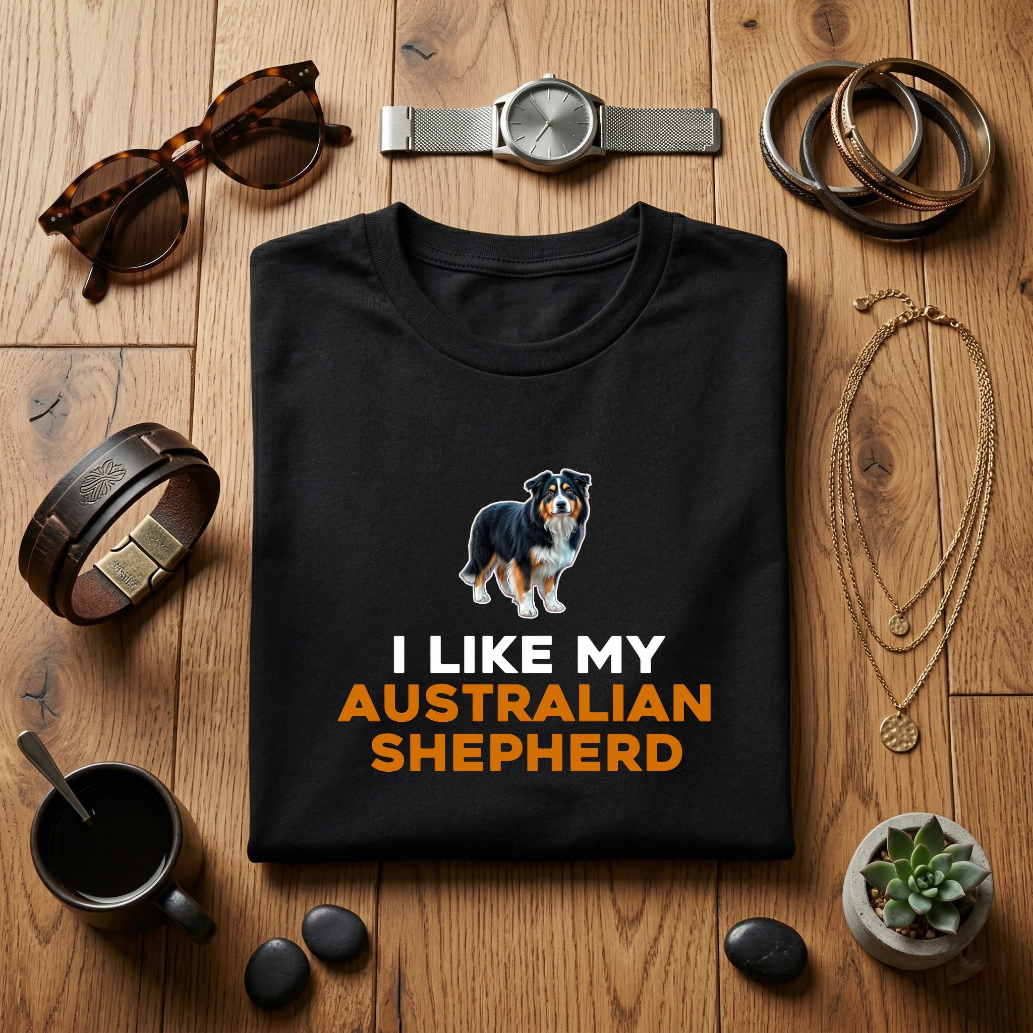 Australian Shepherd Mini Aussie Mom Dad Dog Gift T-Shirts - Walmart.com