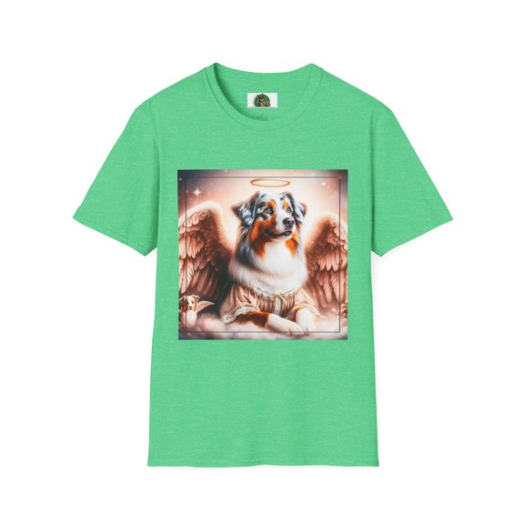 Australian Shepherd Mother And Puppy Angels