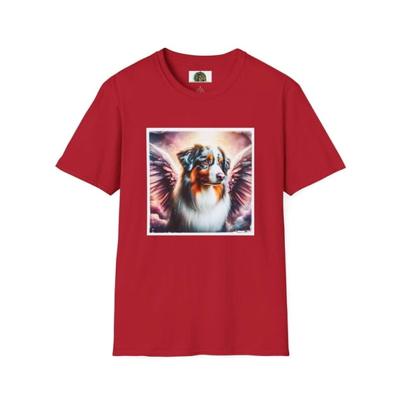 Australian Shepherd Pink Angel Wings