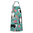 thumbnail image 1 of Australian Shepherd Pioneer Flower Apron-Garden Aprons for Women with Pockets-Cotton Linen Waterproof Kitchen Cooking Gardening Aprons Adjustable for Kitchen,Cooking,BBQ and Salon 33x27 Inch, 1 of 7