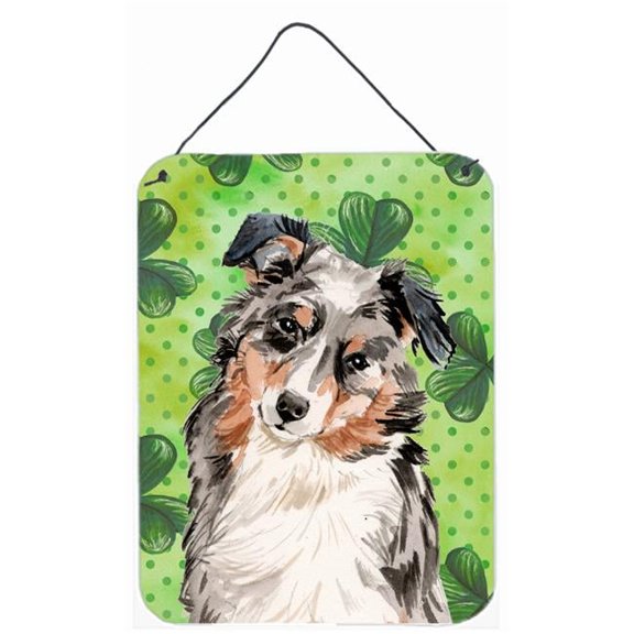 Australian Shepherd St. Patricks Wall or Door Hanging Prints