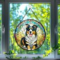 thumbnail image 1 of Australian Shepherd Stained Glass Suncatcher, Australian Shepherd Glass Suncatchers for Windows For Merry Christmas, 1 of 7