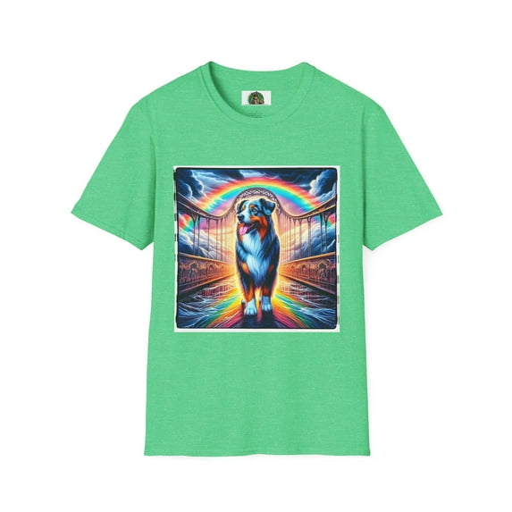 Australian Shepherd Walking Rainbow Bridge