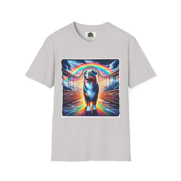 Australian Shepherd Walking Rainbow Bridge