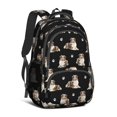 thumbnail image 1 of Australian Shepherd and Dog Paw Print Backpack for School, Cute School Bag with Adjustable Shoulder Straps and Padded Back, 16.9"x12.6"x5.9", 1 of 5