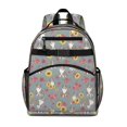 thumbnail image 1 of Australian Shepherd and Floral Cute School Backpack Bag for School with Padded Back and Adjustable Shoulder Straps 15.25"x11.5"x5.25", 1 of 5