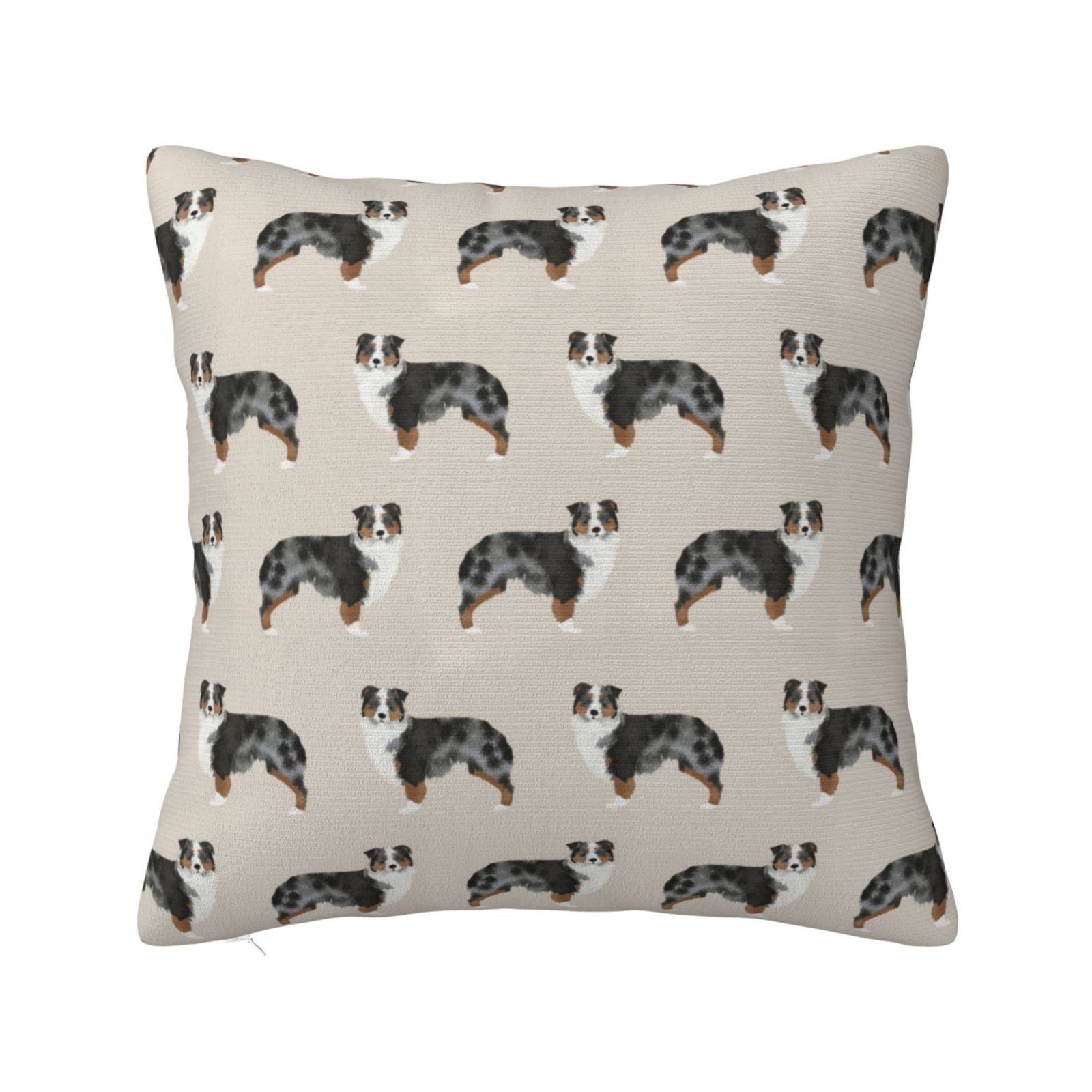 Australian Shepherds Cute Pillow Cover Decorative Throw Pillowcase Soft