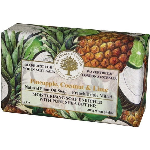 Australian Soapworks Wavertree & London 200g Soap - Pineapple, Coconut & Lime