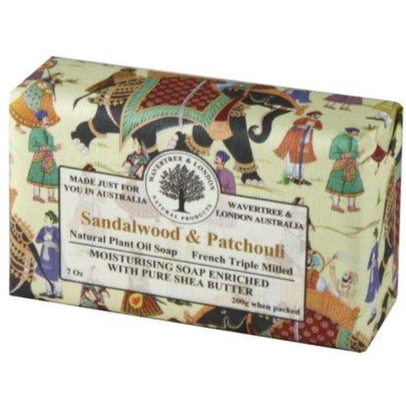 Australian Soapworks Wavertree & London 200g Soap - Sandalwood & Patchouli