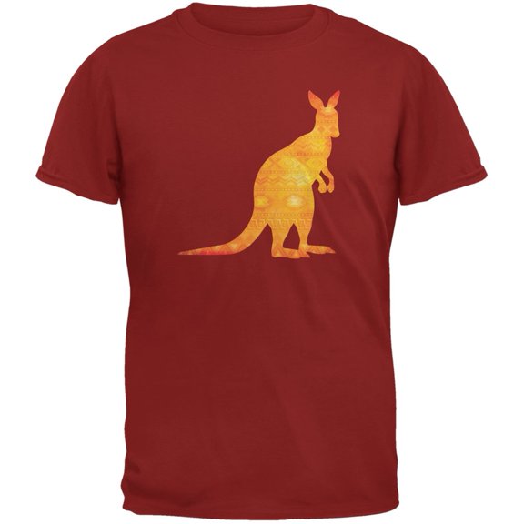 Australian Spirit Animal Kangaroo Cardinal Youth T-Shirt - Large