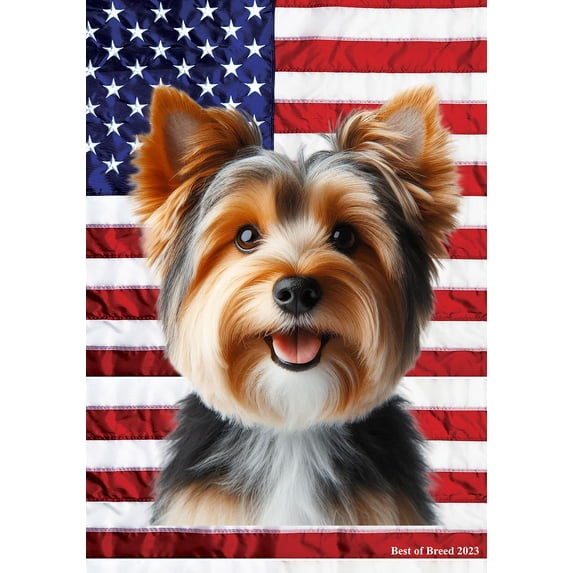 Australian Terrier - Best of Breed All-American Patriotic III Garden Flags