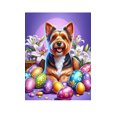 thumbnail image 1 of Australian Terrier - Best of Breed DCR Easter Holiday Outdoor House Flag, 1 of 1
