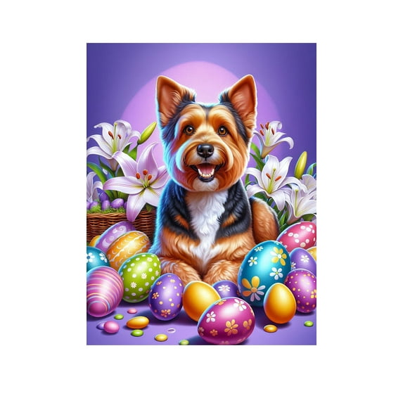 Australian Terrier - Best of Breed DCR Easter Holiday Outdoor House Flag