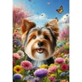 thumbnail image 1 of Australian Terrier - Best of Breed Spring Butterfly Outdoor House Flag 28" x 40" Mailbox Flag, 1 of 1