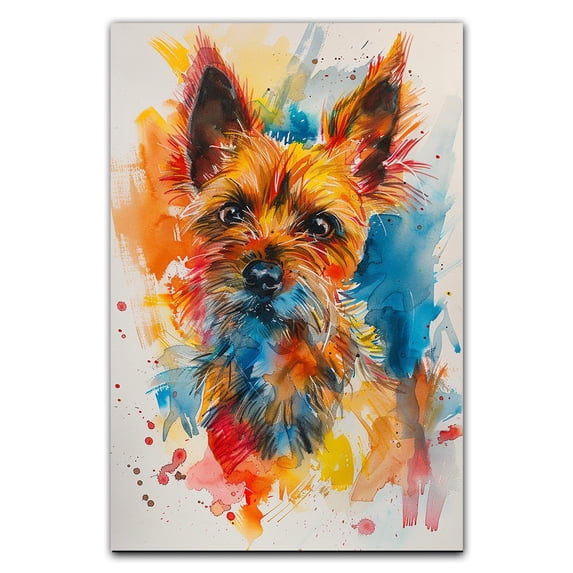 Australian Terrier Dog Art Print Poster, Wall art Painting Decor Australian Terrier Dog Decor Artwork For Bedroom Living Room Bathroom Decor