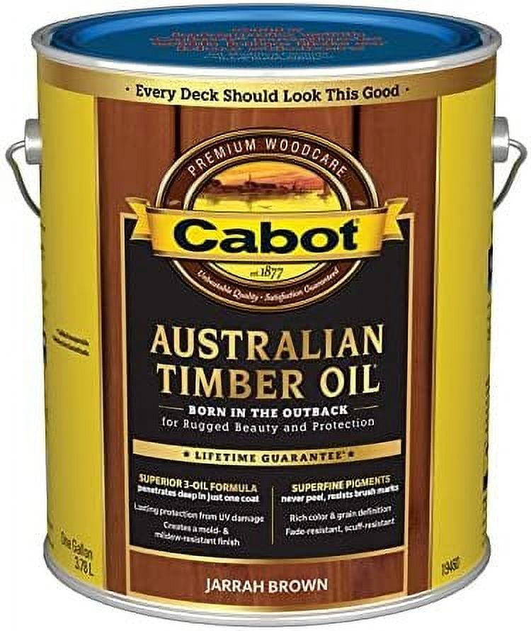 Australian Timber Oil Wood Finish, Jarrah Brown, 1Gal.4