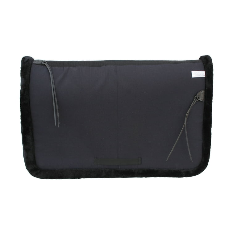 Tapis De Selle Confort Trail Rider - Laine Australienne - Noir - 28x46 Pouces