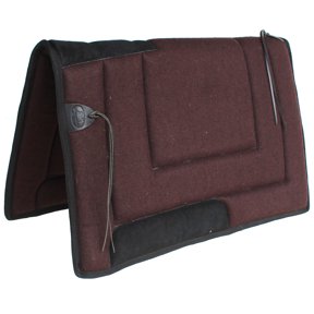 Australian Wool Trail Rider Foam Padded Comfort Saddle Pad Brown 109SP530BR