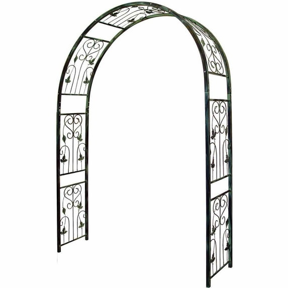 AUSTRAM 60"Antique White Vintage Arbor