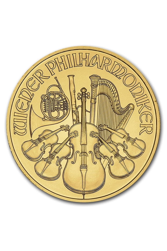 Austria 1/10 oz Gold Philharmonic BU (Random Year)