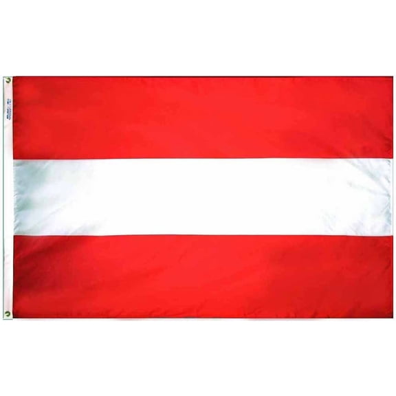 Austria - 4'X6' Nylon Flag (Plain)
