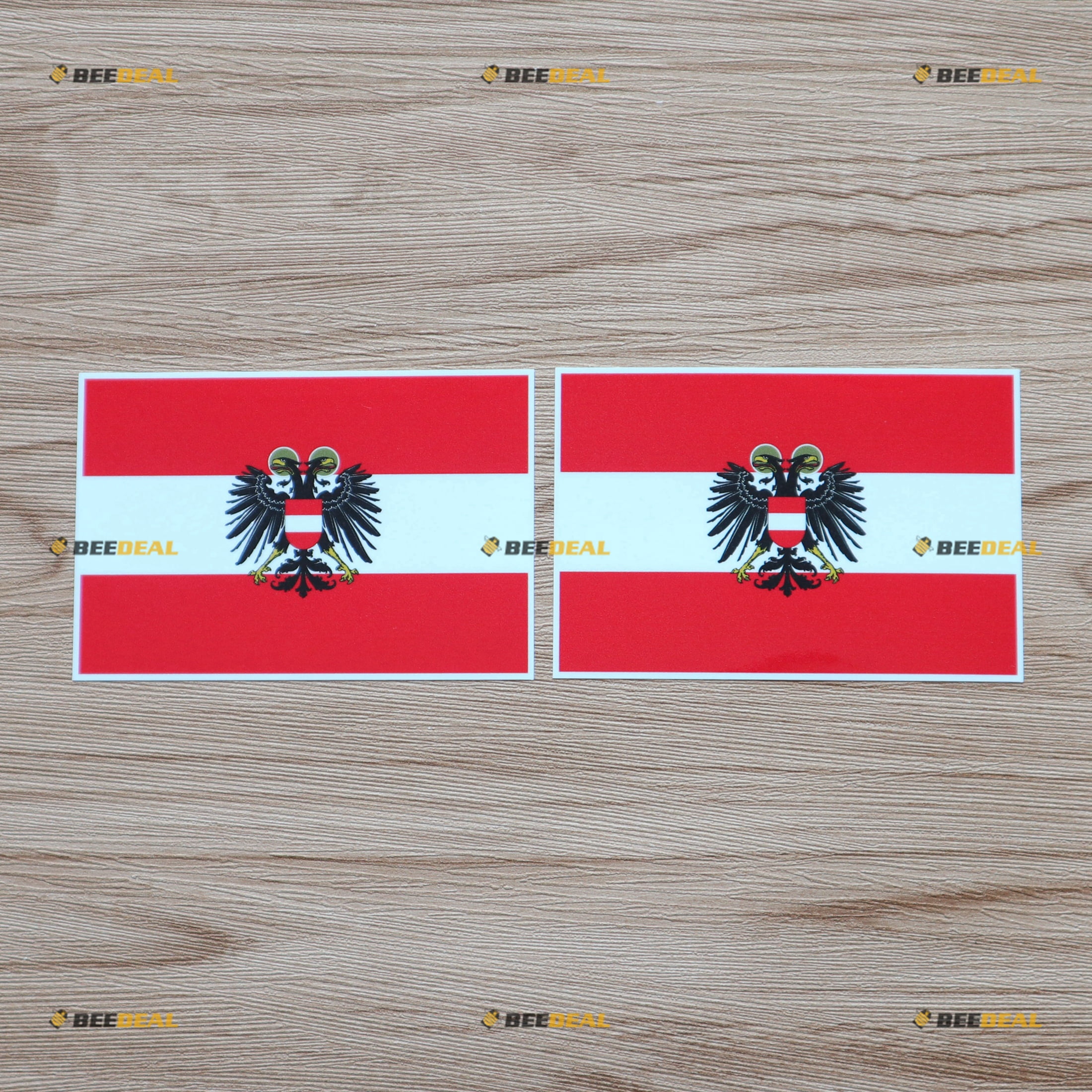 Austria Austrian Flag Vinyl Decal Sticker Coat of Arms Eagle - 2 Pack ...