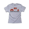 thumbnail image 1 of Austria Beach Volleyball - Olympic Games - Rio - Flag Girl's Cotton Youth Grey T-Shirt, 1 of 2