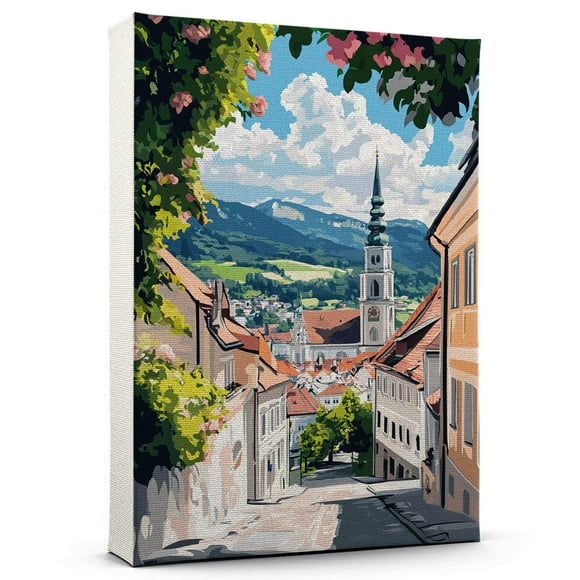Austria Canvas Print, Austria country Canvas Wall Art, Austria Decor Travel Canvas, Austria country Travel Gift, Housewarming Gift - 99AZ79