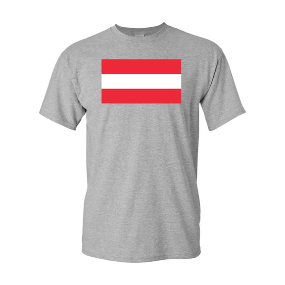 Austria Country Flag Adult DT T-Shirt Tee