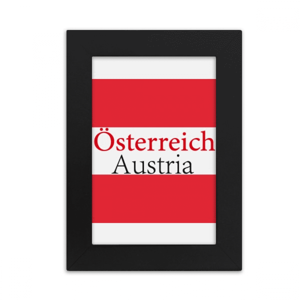 Austria Country Text English National Desktop Photo Frame Picture ...