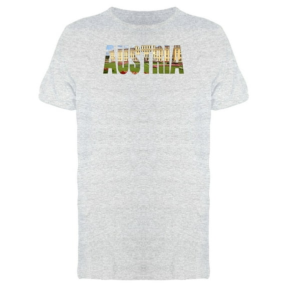 Austria Country Word With Photo T-Shirt Men -Image by Shutterstock, Male XX-Large