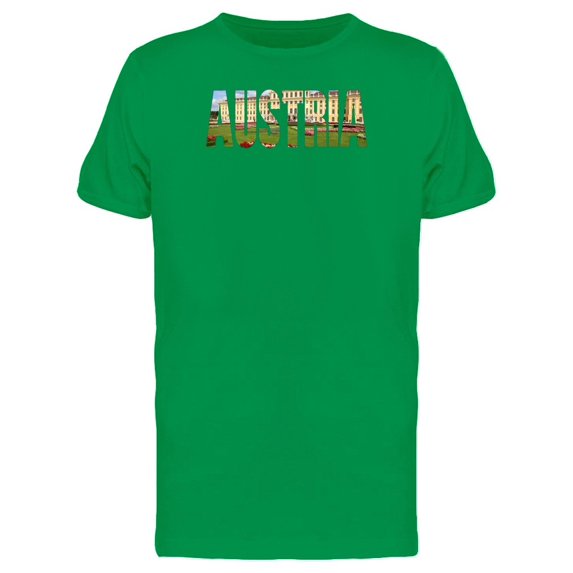 Austria Country Word With Photo Tee Men's -Image by Shutterstock