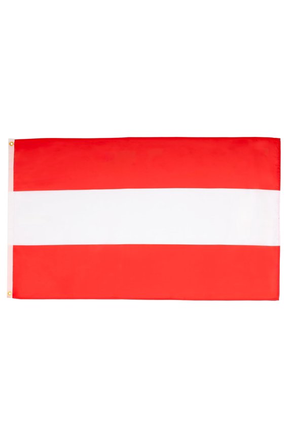 Austria Flag 3x5 ft Austrian 100D Polyester 2 Grommets 150x90 cm