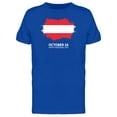 thumbnail image 1 of Austria Flag Happy National Day T-Shirt Men -Image by Shutterstock, Male Small, 1 of 2