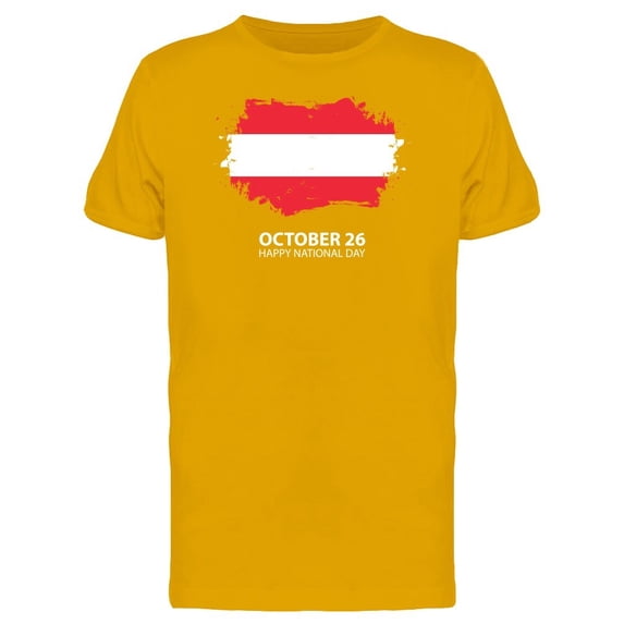 Austria Flag Happy National Day Tee Men's -Image by Shutterstock