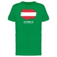 thumbnail image 1 of Austria Flag Happy National Day Tee Men's -Image by Shutterstock, 1 of 1