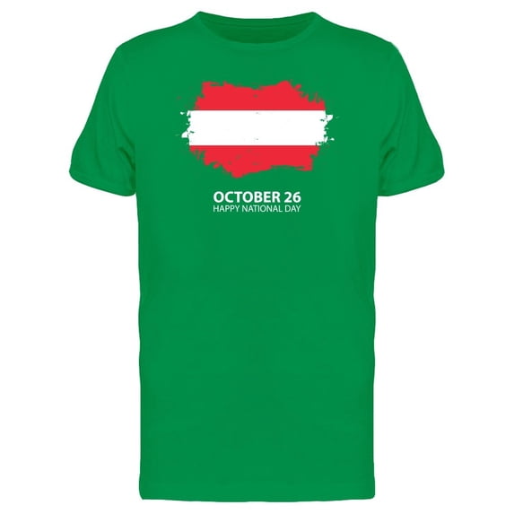 Austria Flag Happy National Day Tee Men's -Image by Shutterstock