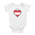 thumbnail image 1 of Austria Flag Heart Love Funny Baby Clothing Bodysuits Boy Girl Clothes, 1 of 5
