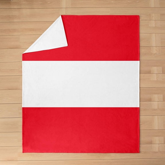 Austria Flag Print Throw Blanket Soft Flannel Decorative Blanket For Sofa Bedroom Couch Travel