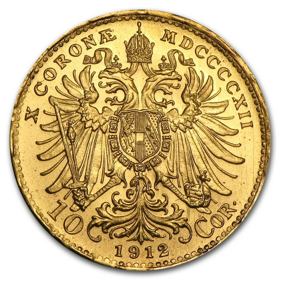 Austria Gold 10 Coronas AU (Random)