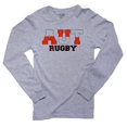 thumbnail image 1 of Austria Rugby - Olympic Games - Rio - Flag Men's Long Sleeve Grey T-Shirt, 1 of 2