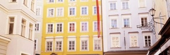 Austria Salzburg Mozarts Birthplace Low angle view of the apartments Canvas Art - Panoramic Images (36 x 12)