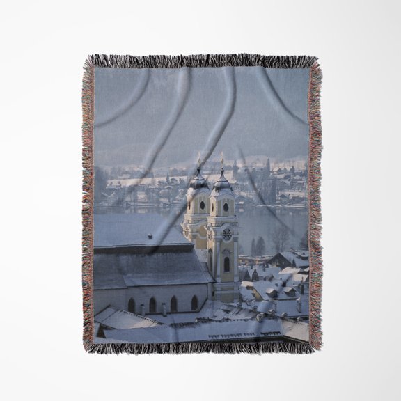 Austria, Salzkammergut, Mondsee Town And Parish Church., Woven Blanket