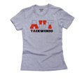 thumbnail image 1 of Austria Taekwondo - Olympic Games - Rio - Flag Women's Cotton Grey T-Shirt, 1 of 2