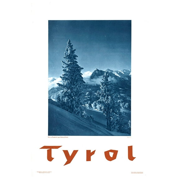 Austria - Tyrol - Vintage Travel Poster (8x12Inches(US/CANonly))
