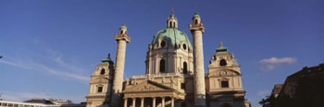 Austria Vienna Facade of St Charles Church Canvas Art - Panoramic Images (18 x 6)