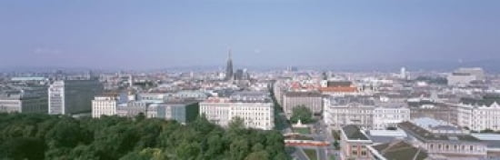Austria Vienna High angle view of the city Canvas Art - Panoramic Images (36 x 12)